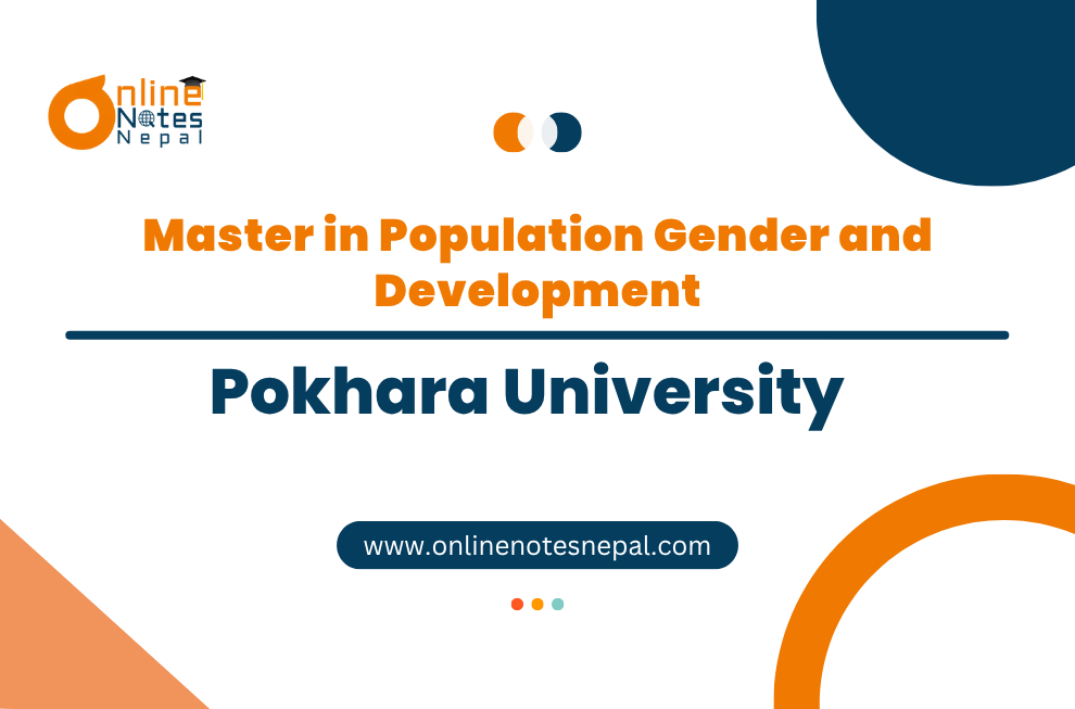 Master in Population Gender and Development